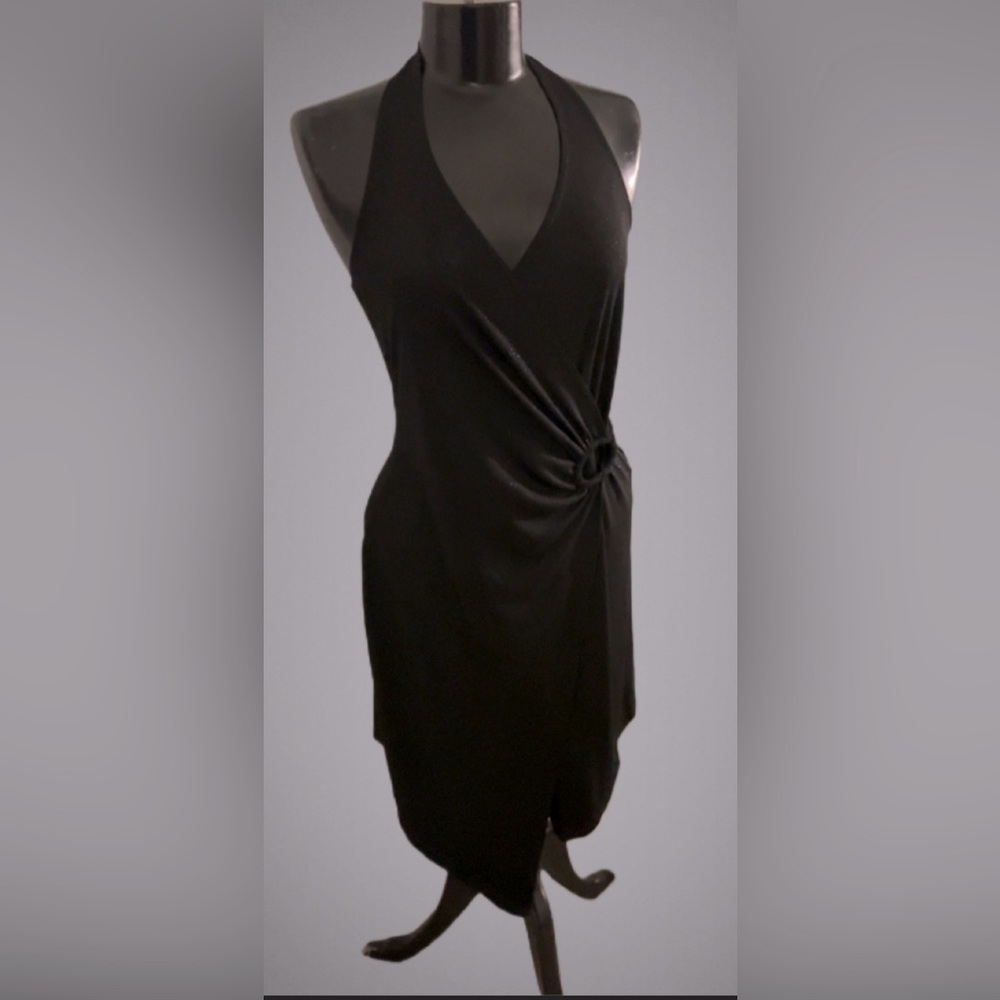 Black, shimmer nightclub dress.